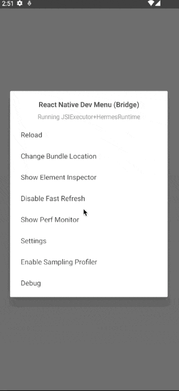 Configure debug server host & port for device